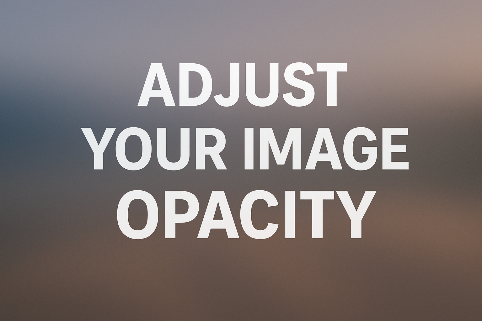 Normal opacity image